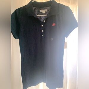 NWT AEROPOSTALE Navy Blue Button Up Shirt (LARGE)